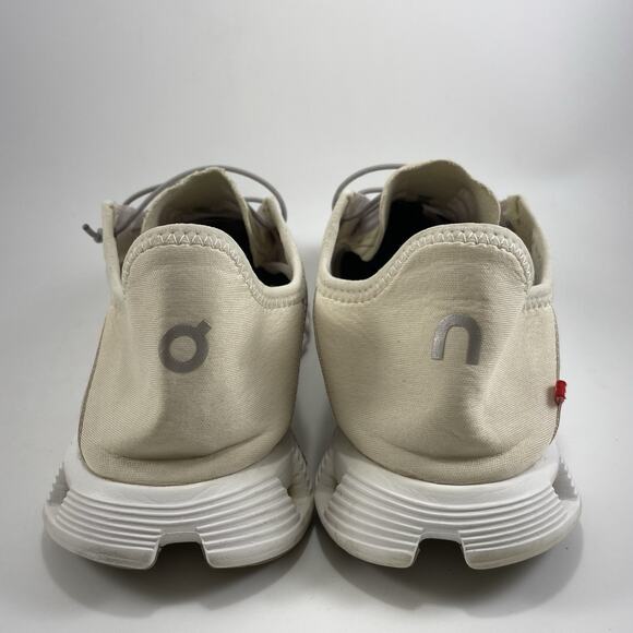 On Cloud 5 Coast Running Shoes Womens Size 10 White Beige Athletic Slip On - Picture 5 of 9